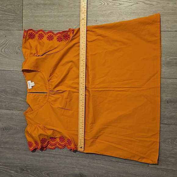 J Crew Embroidered Eyelet Top sz L - Picture 8 of 11